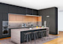 design, drawing and 3d rendering of kitchen cabinetry